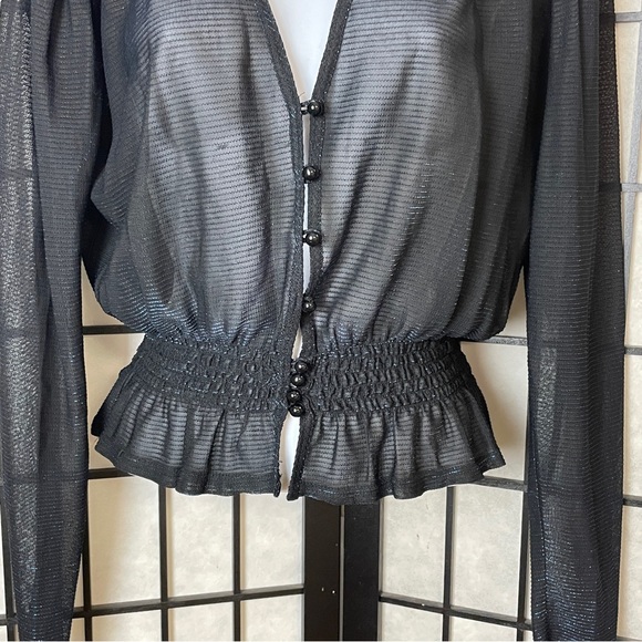 Elkont ladies long sleeve peplum top size 8 - Picture 3 of 5